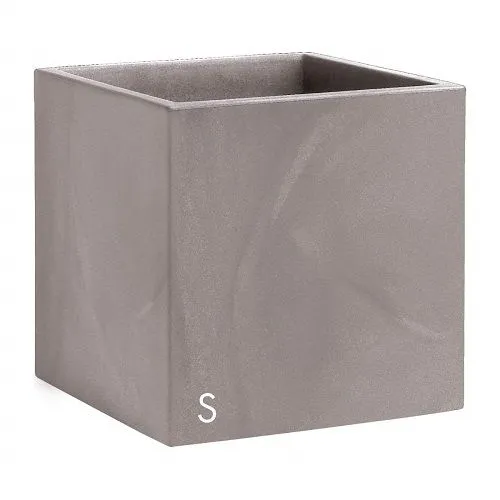 NICOLI Cubo Momus saksija 35x35cm/ siva