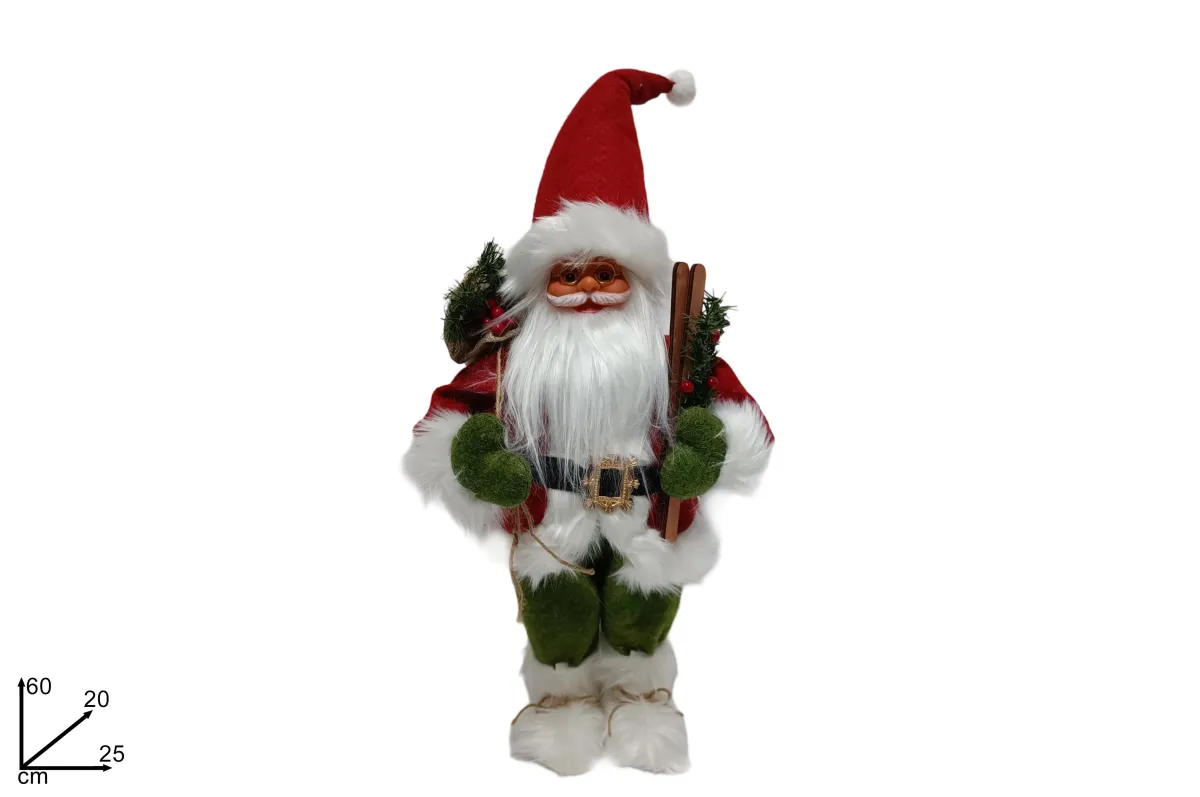 Novogodišnja figura Deda Mraz 60cm