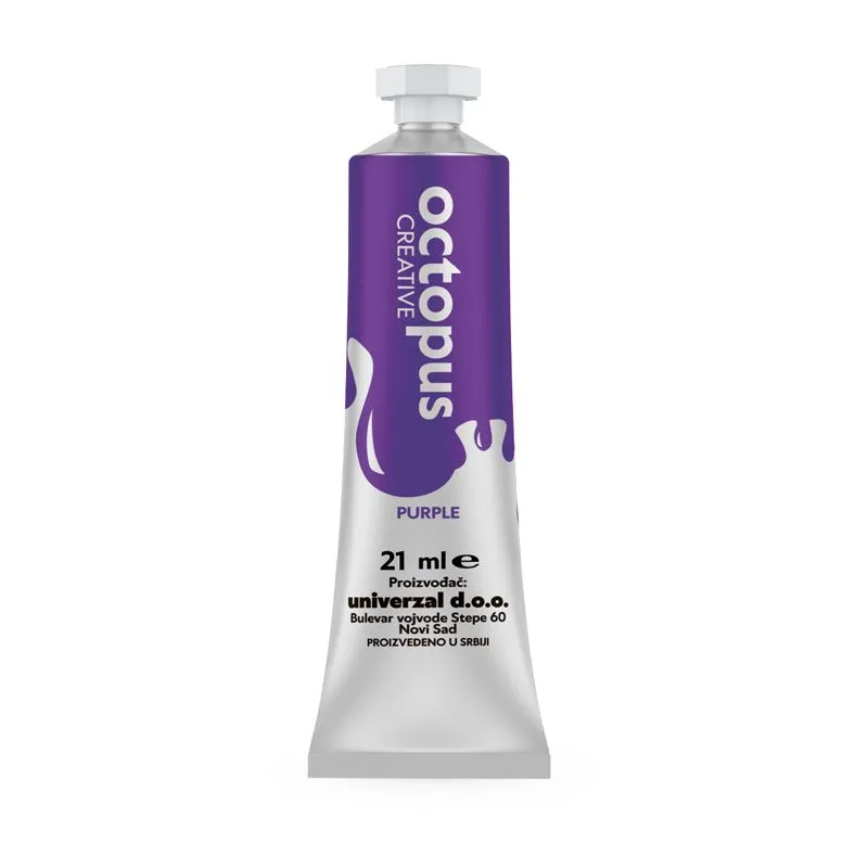 OCTOPUS Tempera komadno ljubičasta 21ml  unl-1699