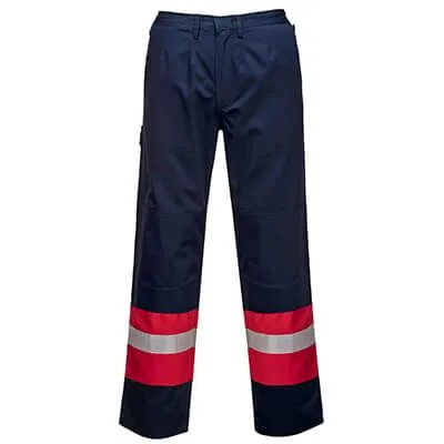PORTWEST Radne pantalone Bizflame FR56/ teget/crvena