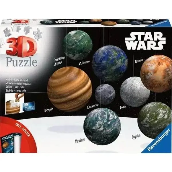 Ravensburger 3D puzzle - Star Wars planete - 531 deo