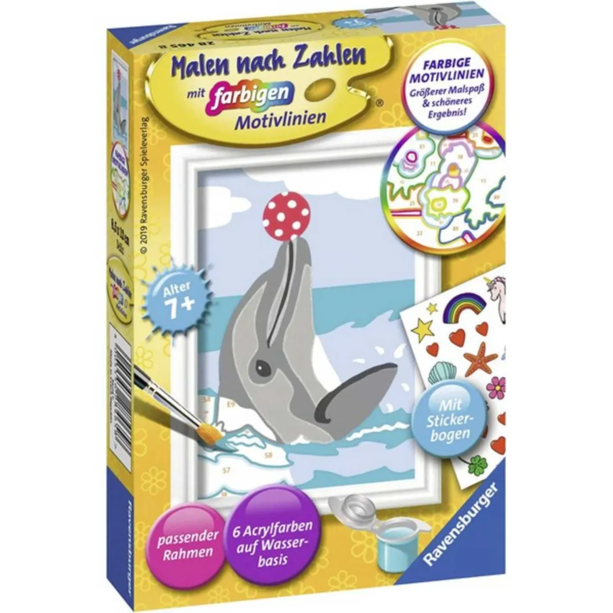 Ravensburger crtanje i bojenje - Delfini bojanka