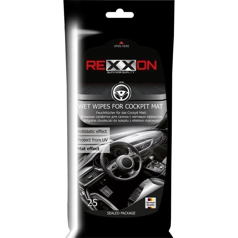 Rexxon vlažne maramice za kokpit 25pcs