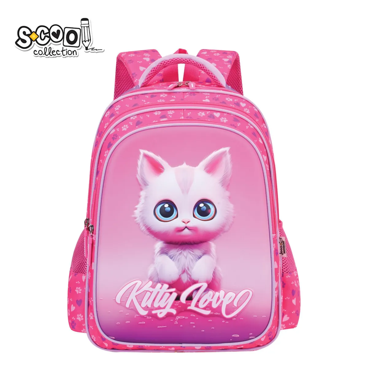 S-COOL Ranac ojačana leđa 3D EVA kitty love 42*30*22cm SC2993
