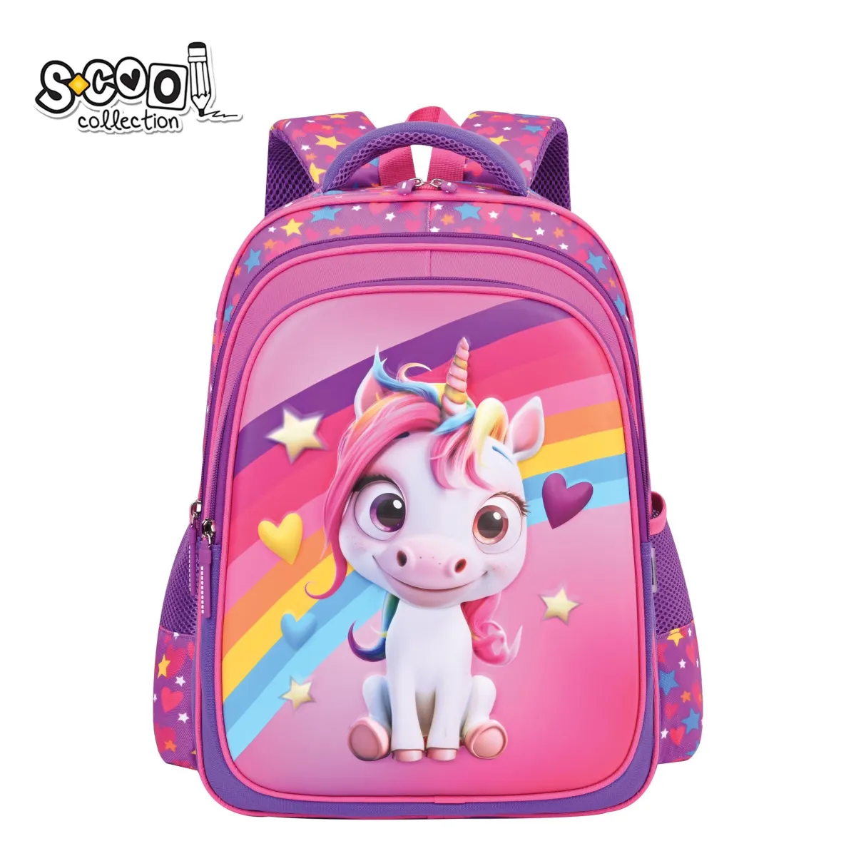 S-COOL Ranac ojačana leđa 3D EVA Unicorn 42*30*22cm SC2990