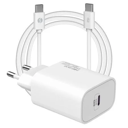 S-LINK Kućni punjač SL-EC62TP TYPE C 20W/ bela