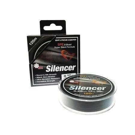 SAVAGE GEAR STRUNA SG HD8 SILENCER 8-BRAID 120M GREEN 0/12MM