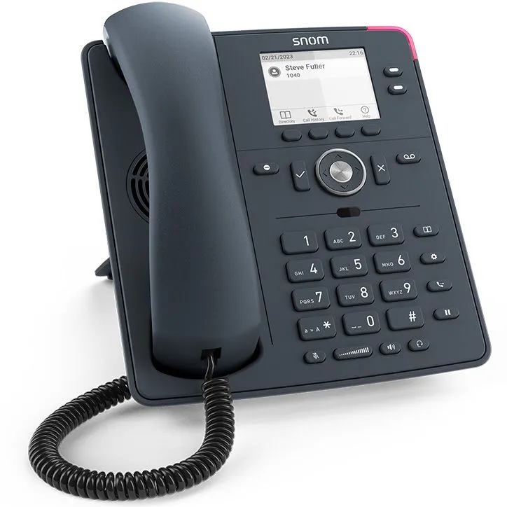SNOM Žični fiksni telefon D140/ crna