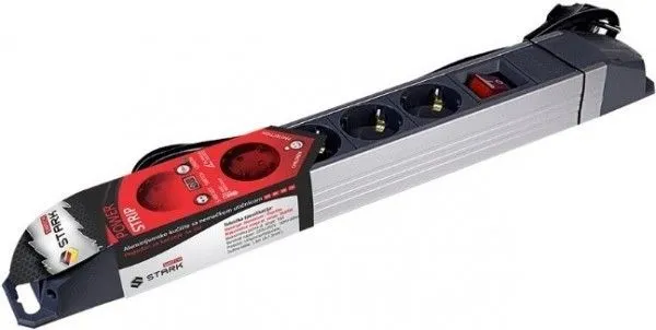 STARK Switch Produžni kabl ALU 3m/ 5 utičnica/ prekidač