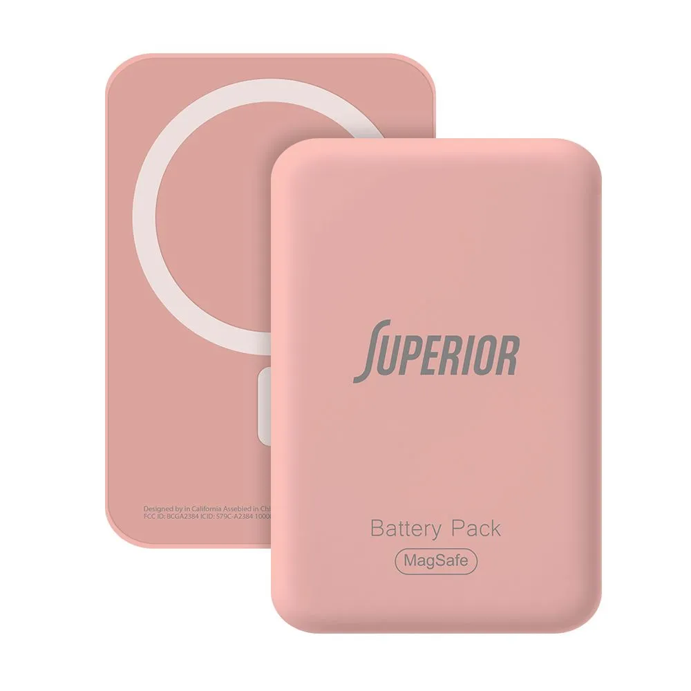 SUPERIOR Power bank MagSafe 15W 10000 mAh/ roza