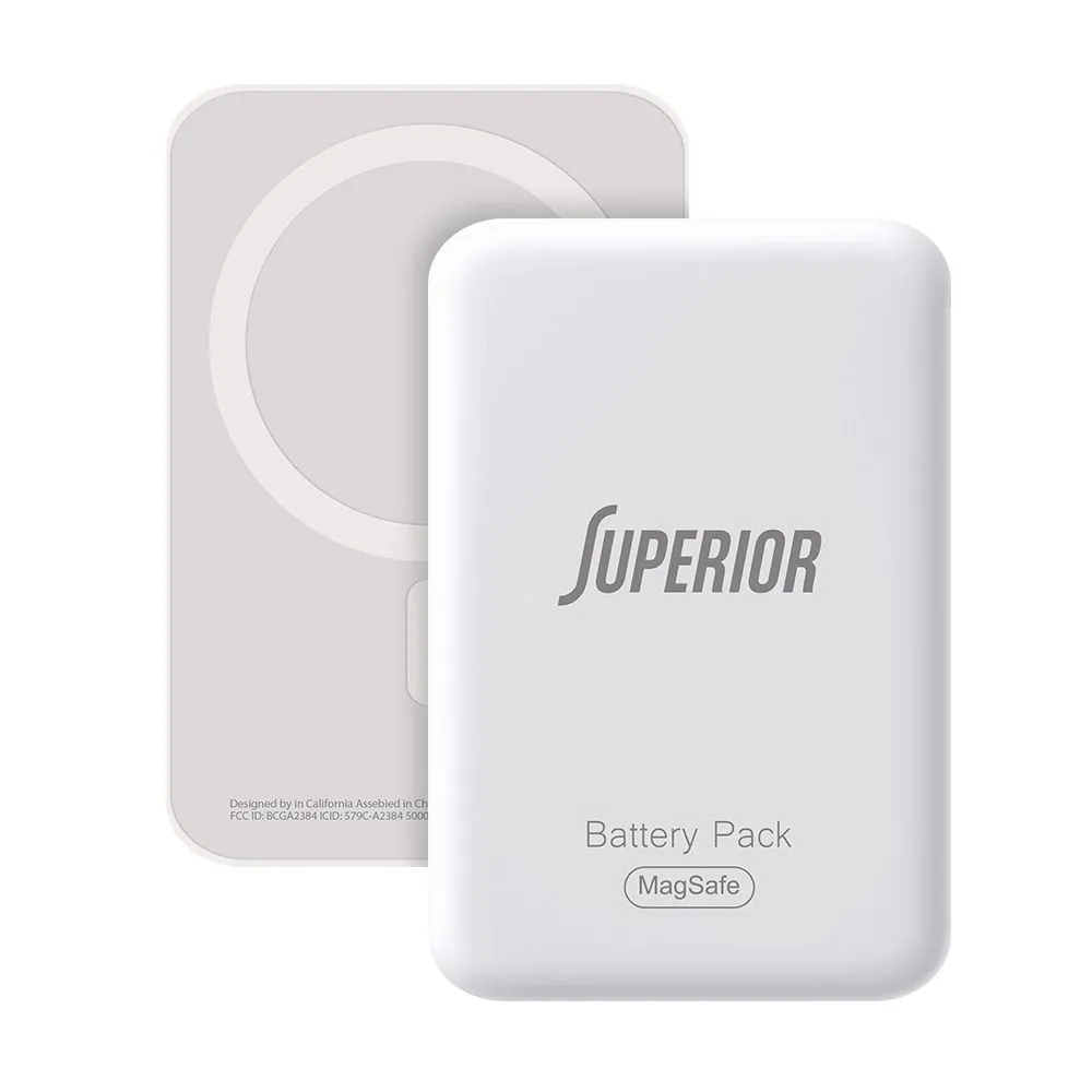 SUPERIOR Power bank MagSafe 15W 5000 mAh/ bela