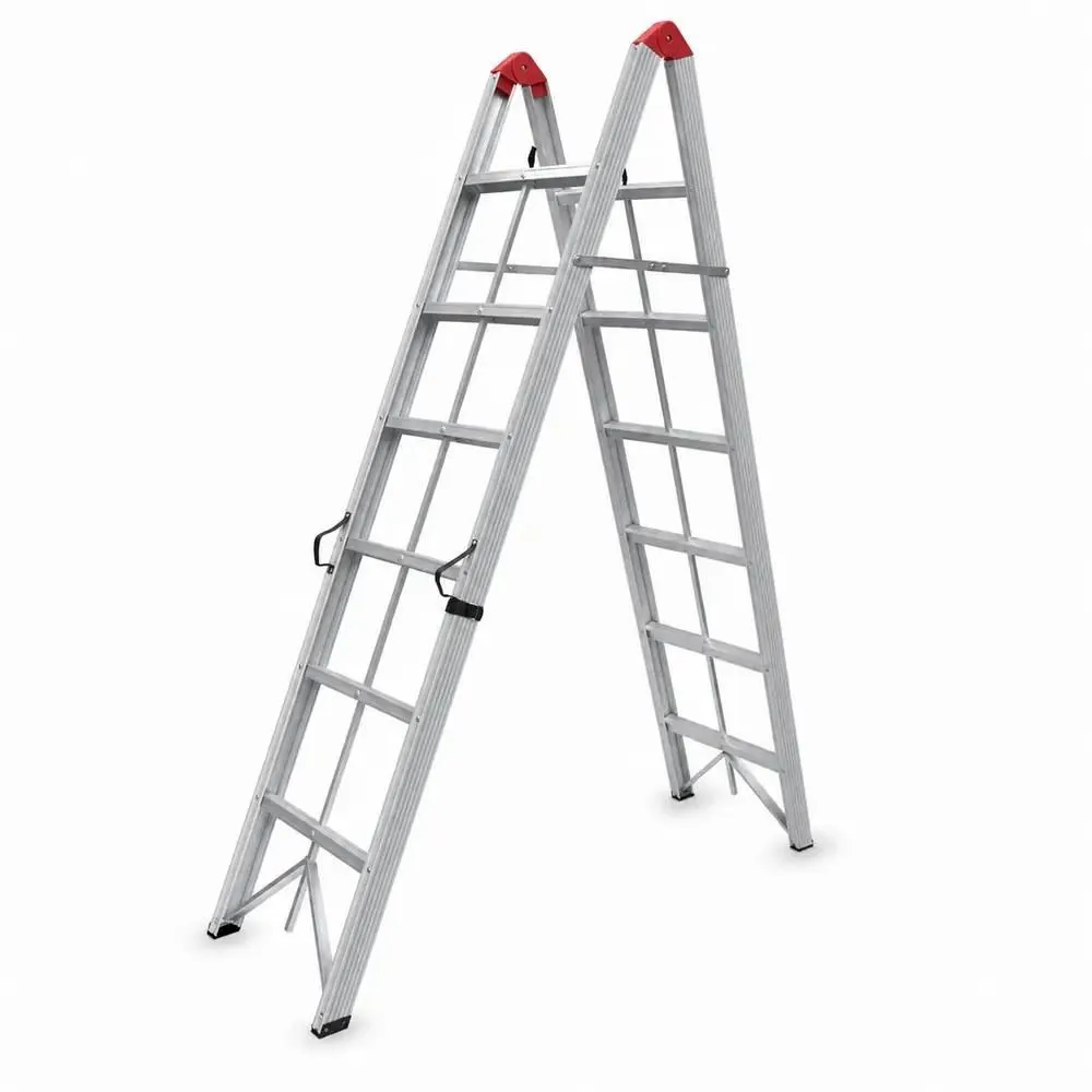 SuperStep Duple Sklopive Štapne Alu Merdevine 2x6 218cm