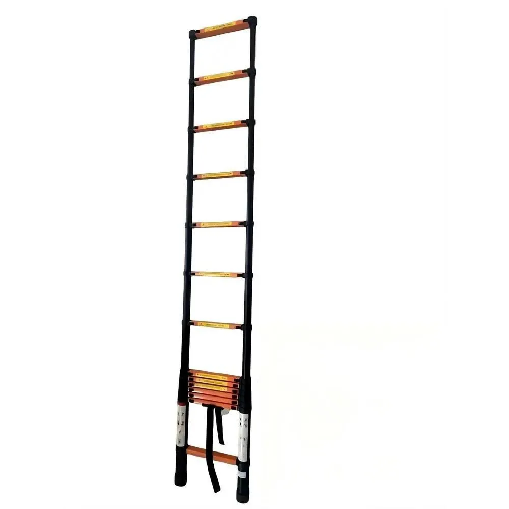 SuperStep Čelične Teleskopske Merdevine 3/8m BLACKLINE