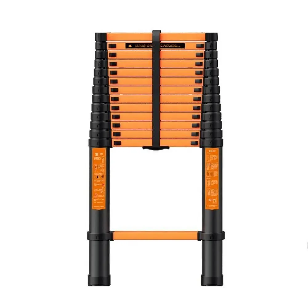 SuperStep Čelične Teleskopske Merdevine 4/1m BLACKLINE