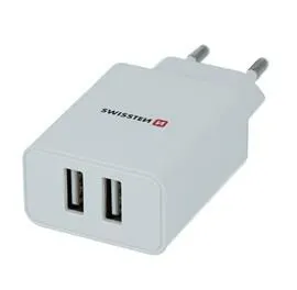 SWISSTEN Punjač 2x USB 2/1A+ kabl Type C 1/2m/ bela