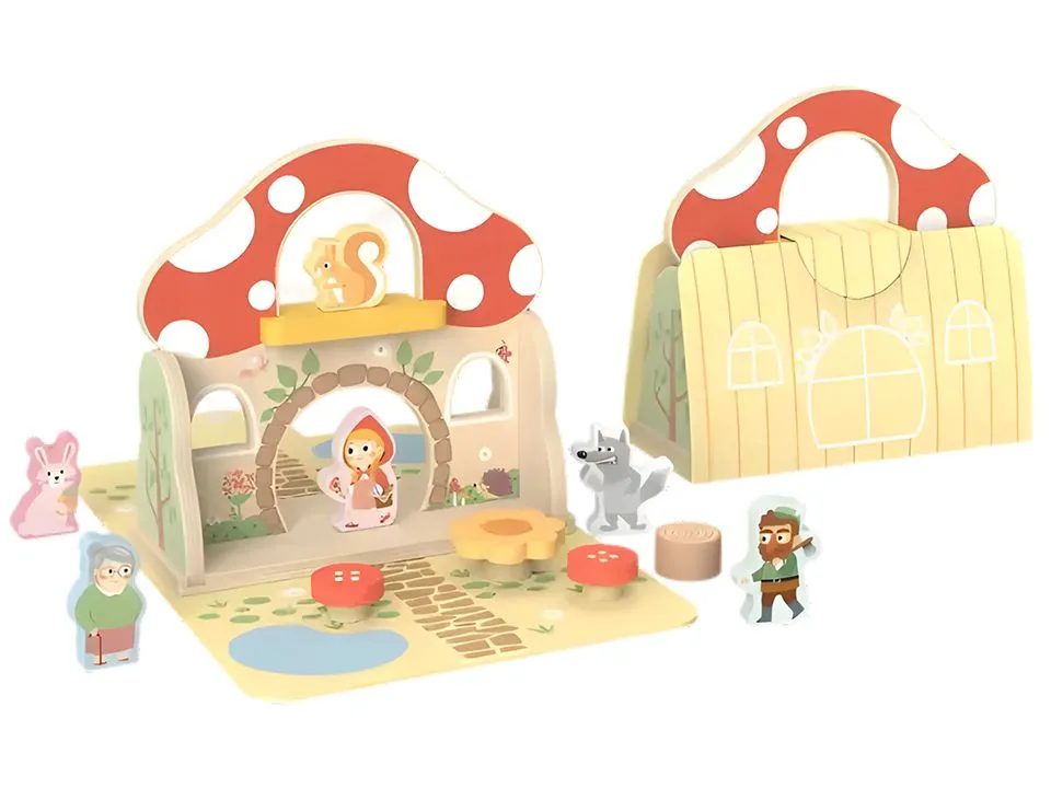 TOOKY TOY Drvena bajka crvenkapa