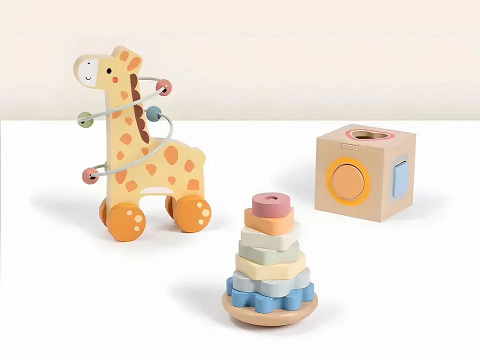 Tooky toy drvena žirafa 3u1 tp521