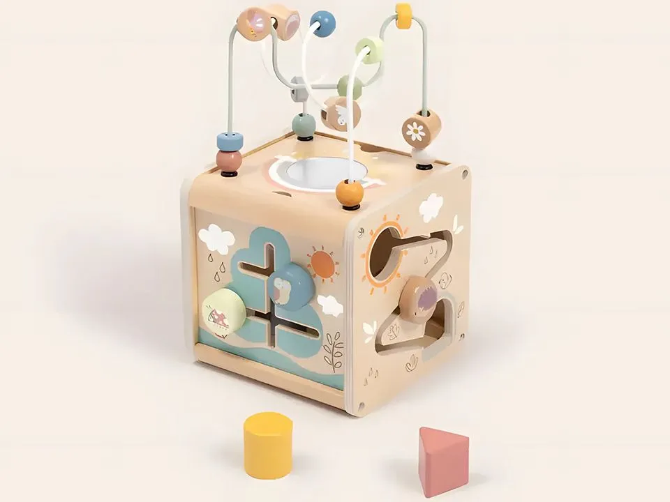 Tooky toy drvena kocka rolerkoster tp382