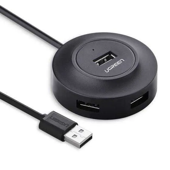 UGREEN USB Hub 1/4/ CR106 2.0/ 1m/ crna