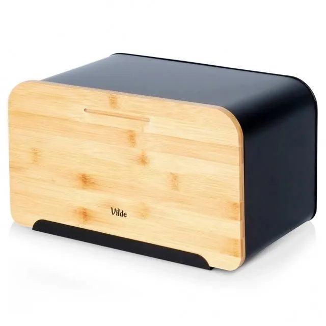 VILDE Kutija za hleb 35x22x20.5cm/ metal/bambus