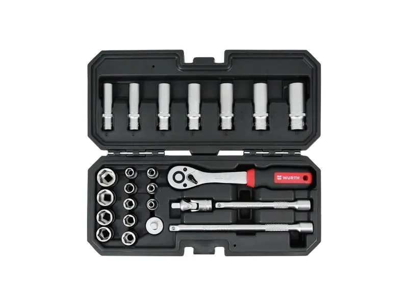 WURTH Set nasadnih ključeva 1/4''6ugaoni Red Stripe 24kom