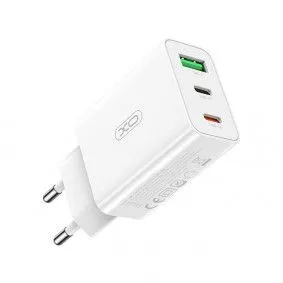 XO Adapter L101 sa 3 ulaza (PD20W/PD18W/QC18W)/ bela