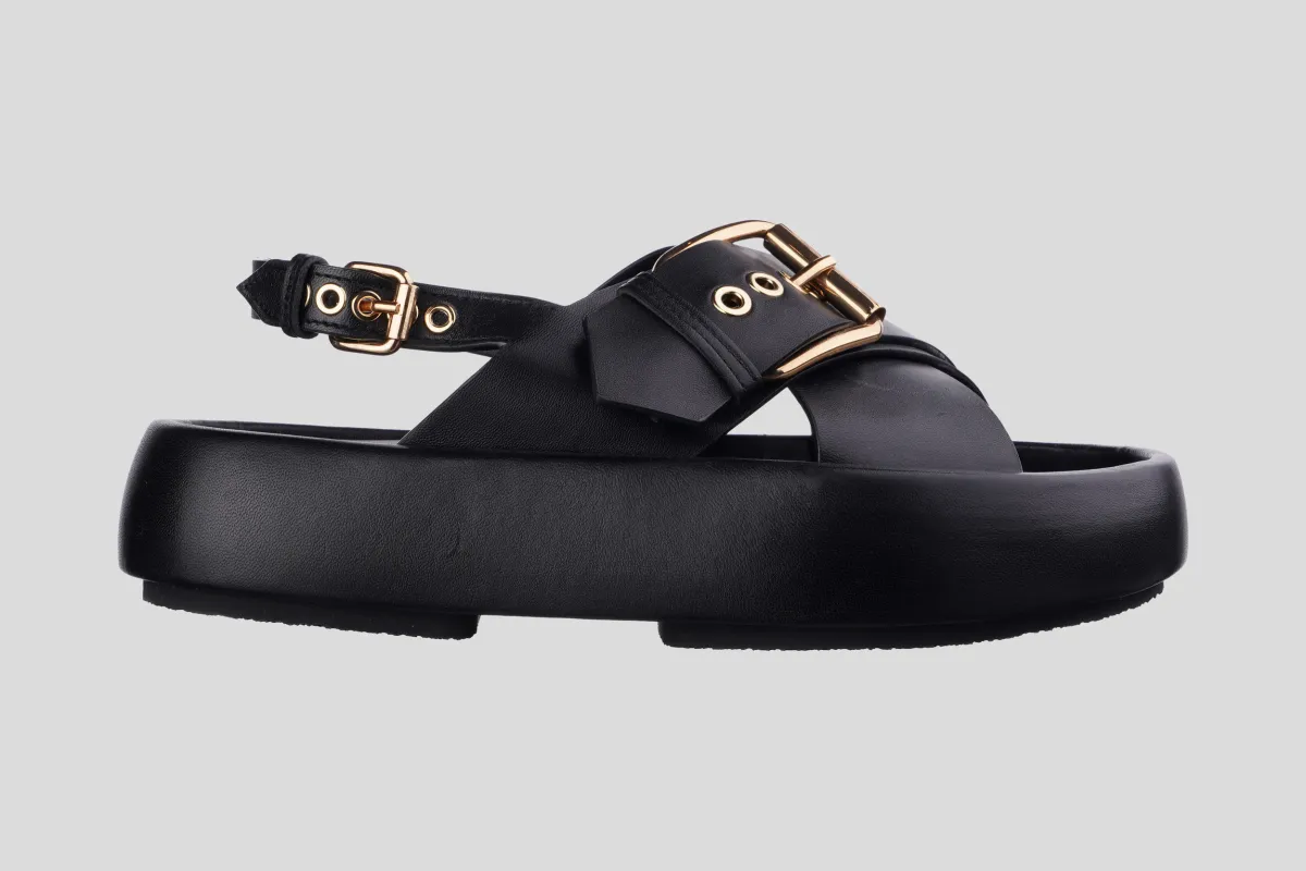 AGL Sandale D694005PGSOFTY0000/PL26 SOFTY BULLE CRIS-CROS NERO