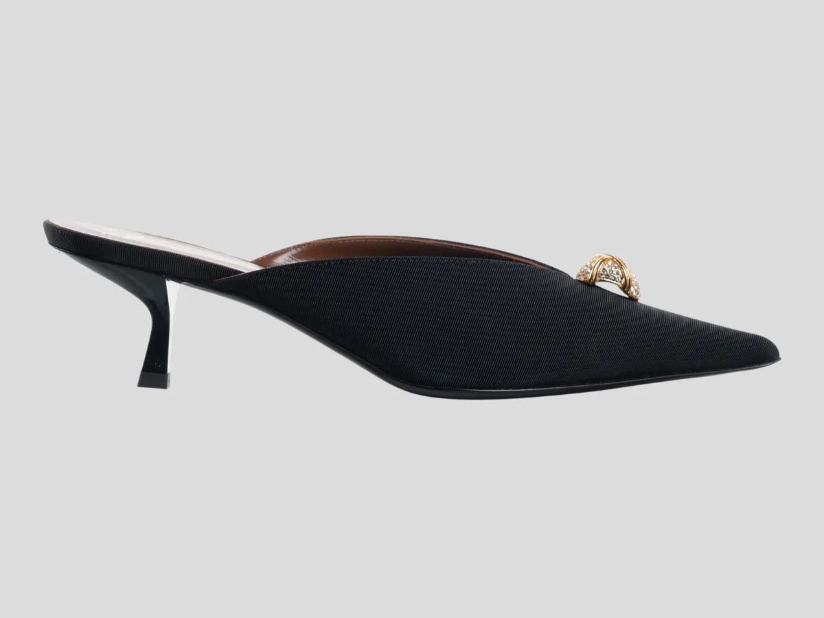 GIUSEPPE ZANOTTI Papuče E650010 001/PL26 S.BACK GROS sp.0.7 h.1.40 NERO