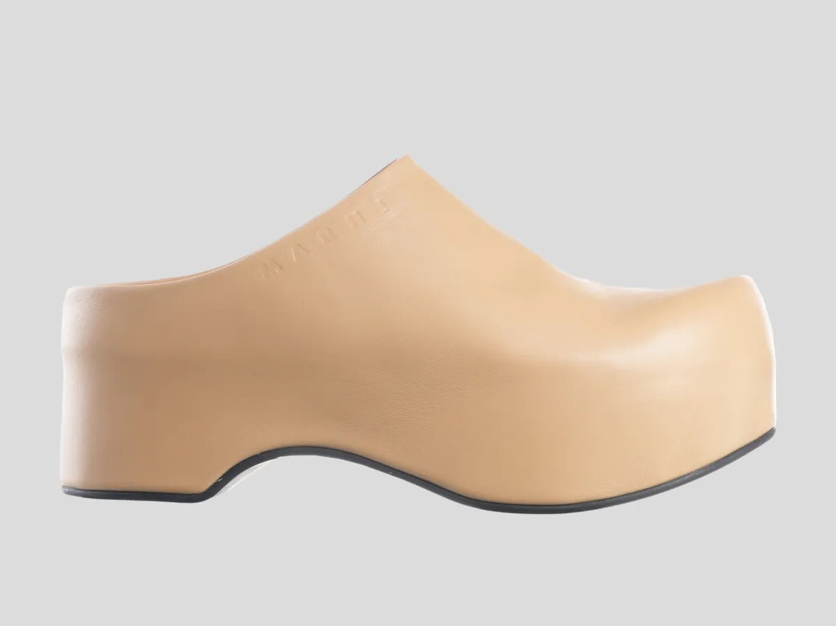 MARNI Papuče SBMS009704/JZ24 BEIGE
