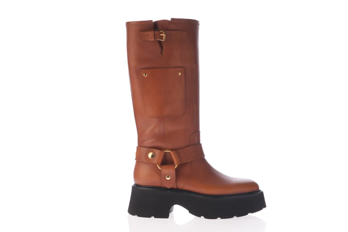 N21 Čizme 23ISP0482/23 brown
