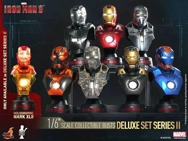 Figura Iron Man 3 Busts 1/6 11 cm Deluxe Set Series 2