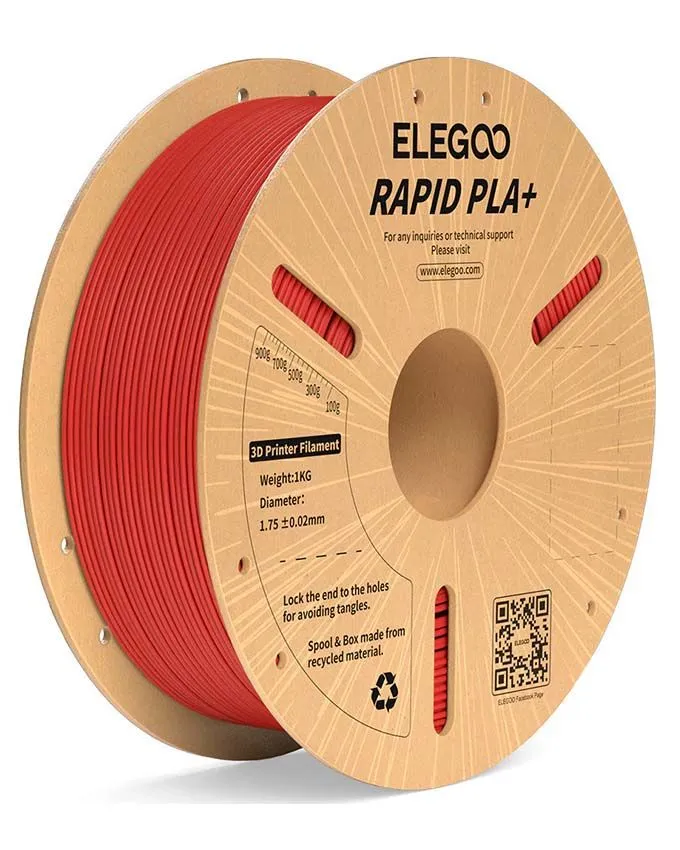 Filament Elegoo Rapid PLA+ 1,75mm 1kg - Red