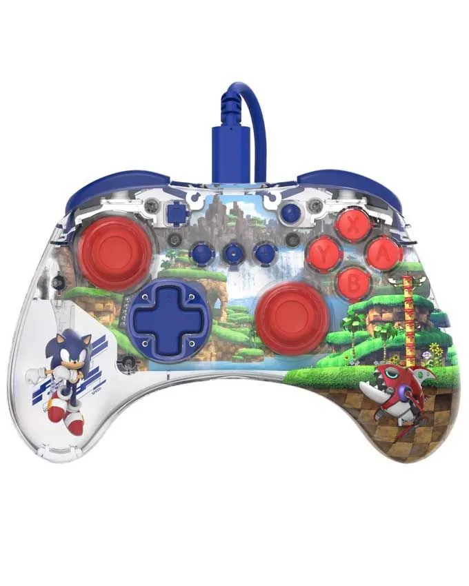 Gamepad PDP Realmz Wired Controller Sonic Green Hill Zone SWITCH
