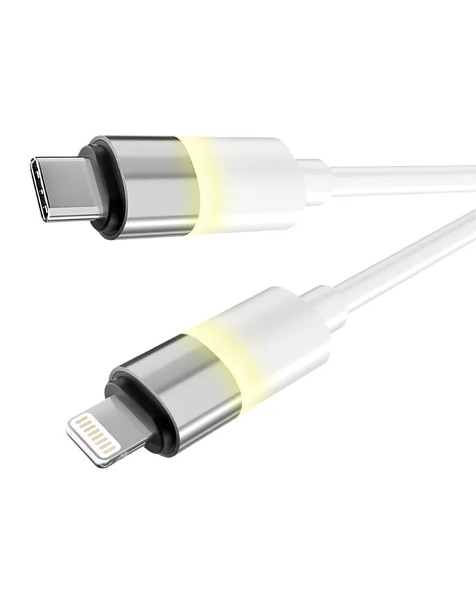 Kabl AVAX CB314 Glowy / USB-C to Lightning / 27W / 1 m / White