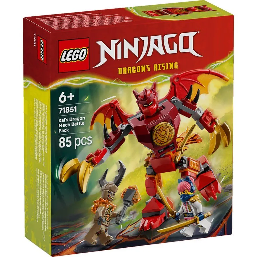 LEGO NINJAGO Kai's Dragon Spinjitzu Mech Battle Pack 71851