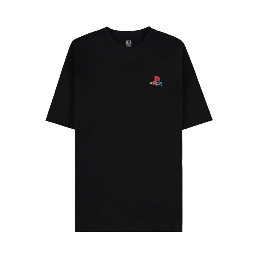 Majica kratkih rukava Difuzed PlayStation Back Console Black XL
