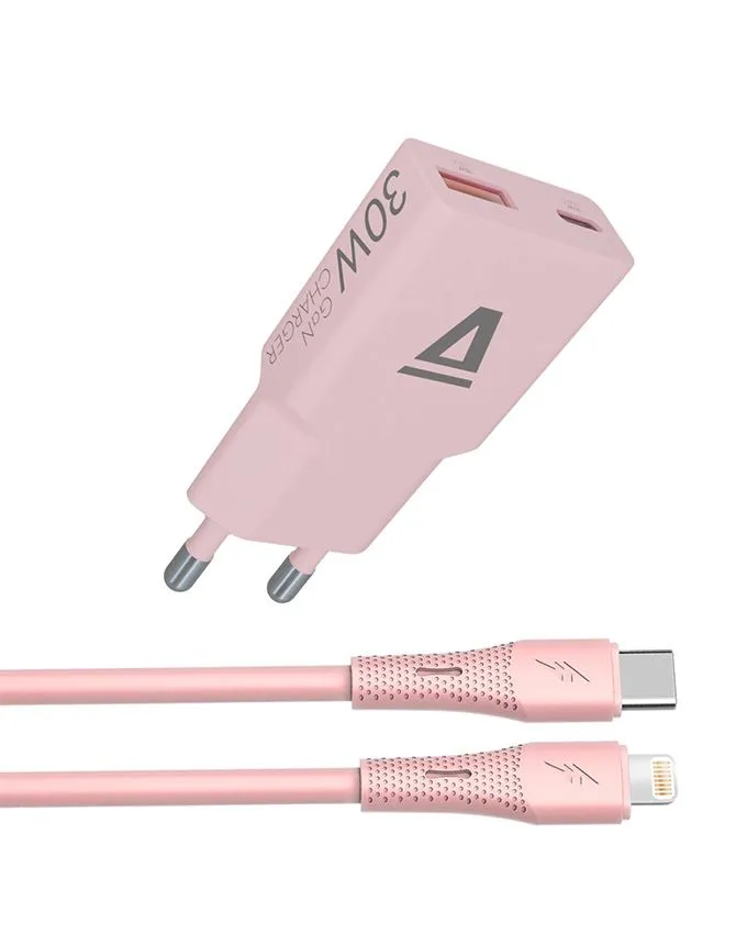 PunjaÄ AVAX CH6418 / USB-C to Lightning / 30W / iPhone Charger / Pink