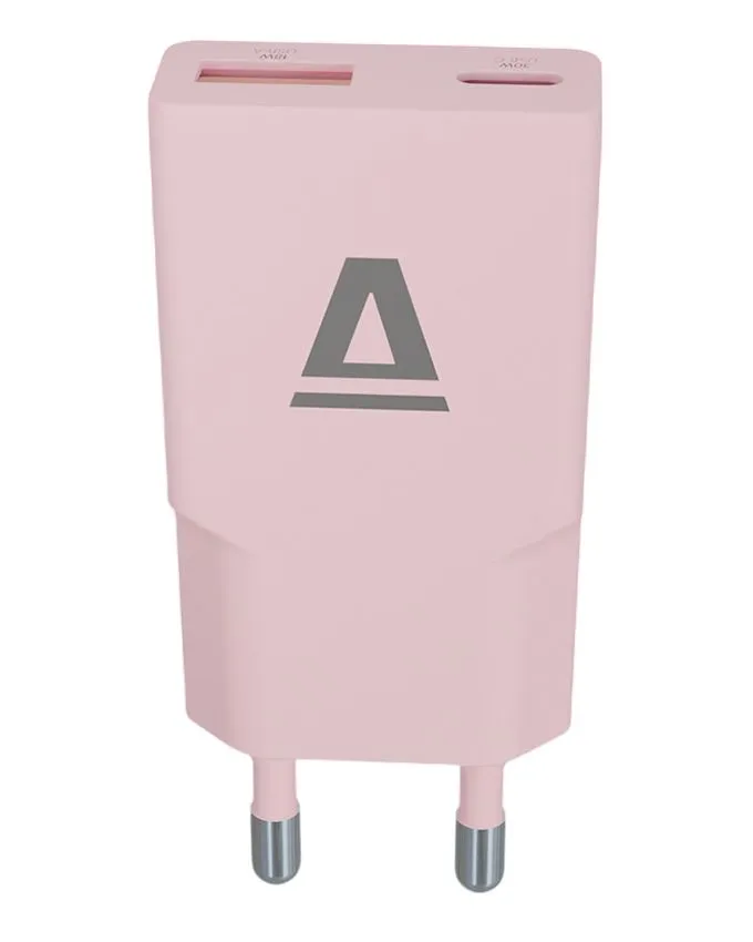 PunjaÄ AVAX CH641P Nano Slim / USB-C + USB-A / 30W / Pink