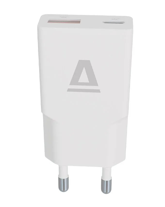 PunjaÄ AVAX CH641W Nano Slim / USB-C + USB-A / 30W / White