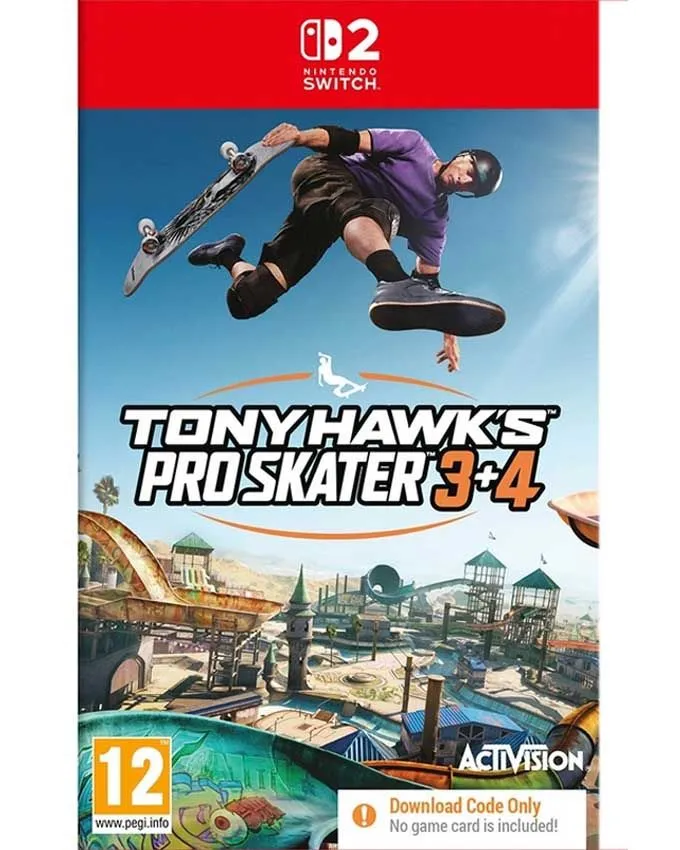 SWITCH 2 Tony Hawk's Pro Skater 3 + 4 (Code in a box)