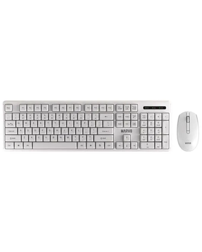 Tastatura + miÅ¡ Marvo WS005 Wireless White
