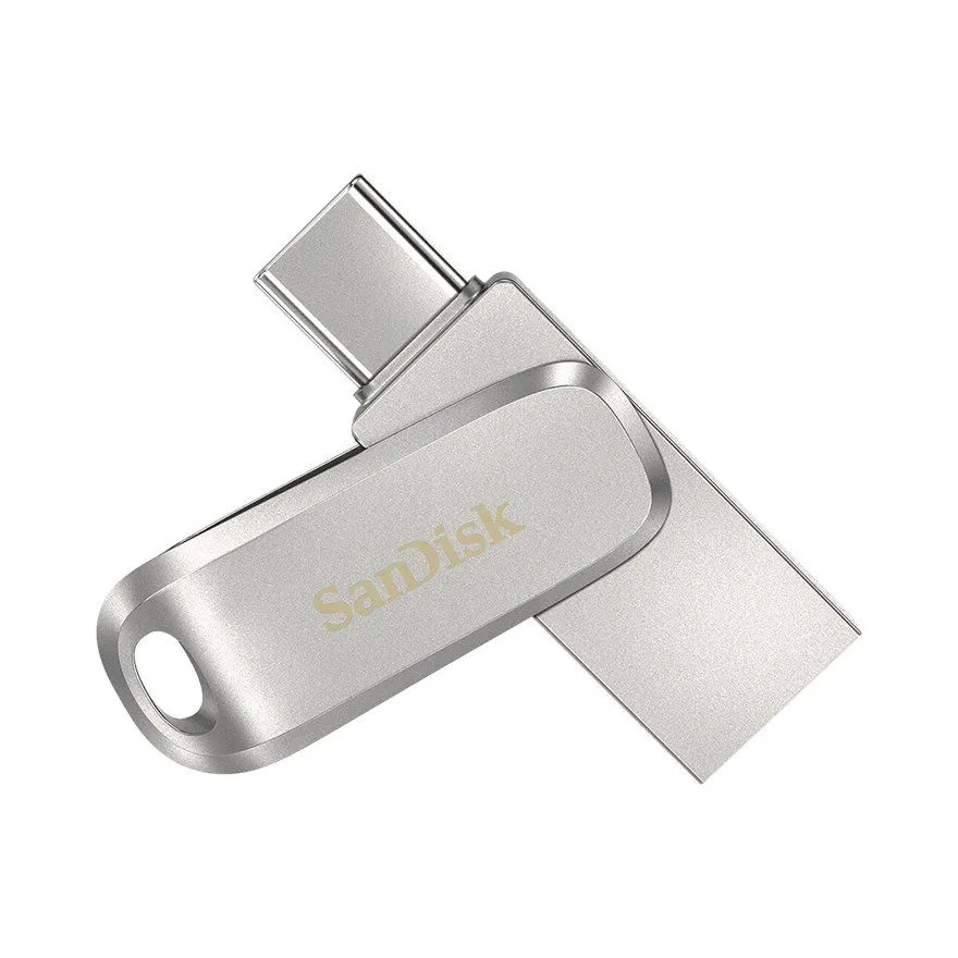 USB Flash Sandisk Ultra Dual Drive Luxe 64GB Silver