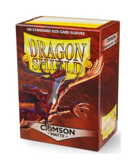 Dragon Shield 100 Standard Sleeves - Crimson Matte