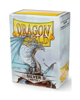Dragon Shield 100 Standard Sleeves - Silver Matte