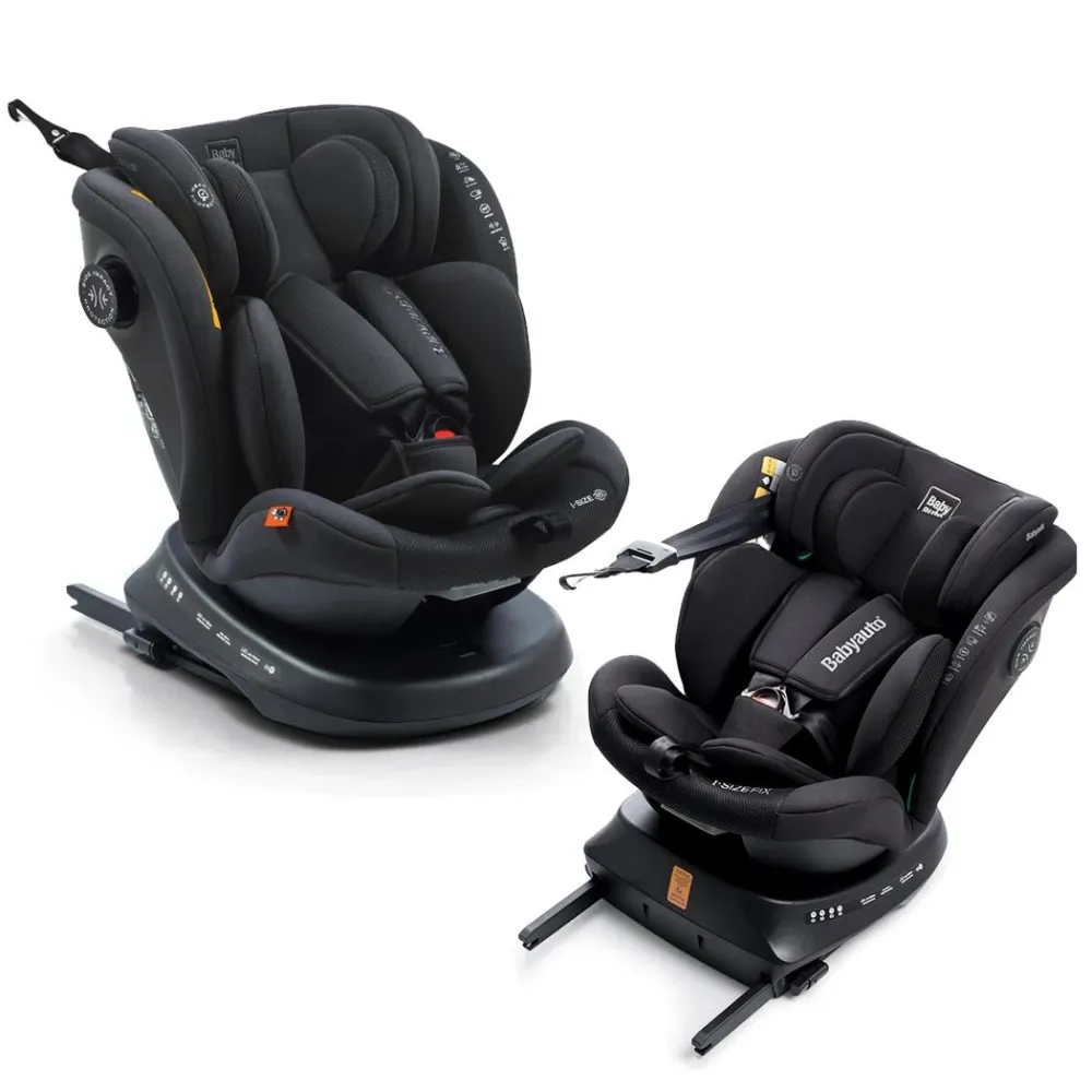 BABYAUTO Valora i-Size Isofix Roto 360 Jet Black  Auto sedište za bebe 40-150cm