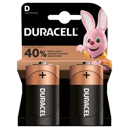 DURACELL DURALOCK D LR20/MN1300 2/1