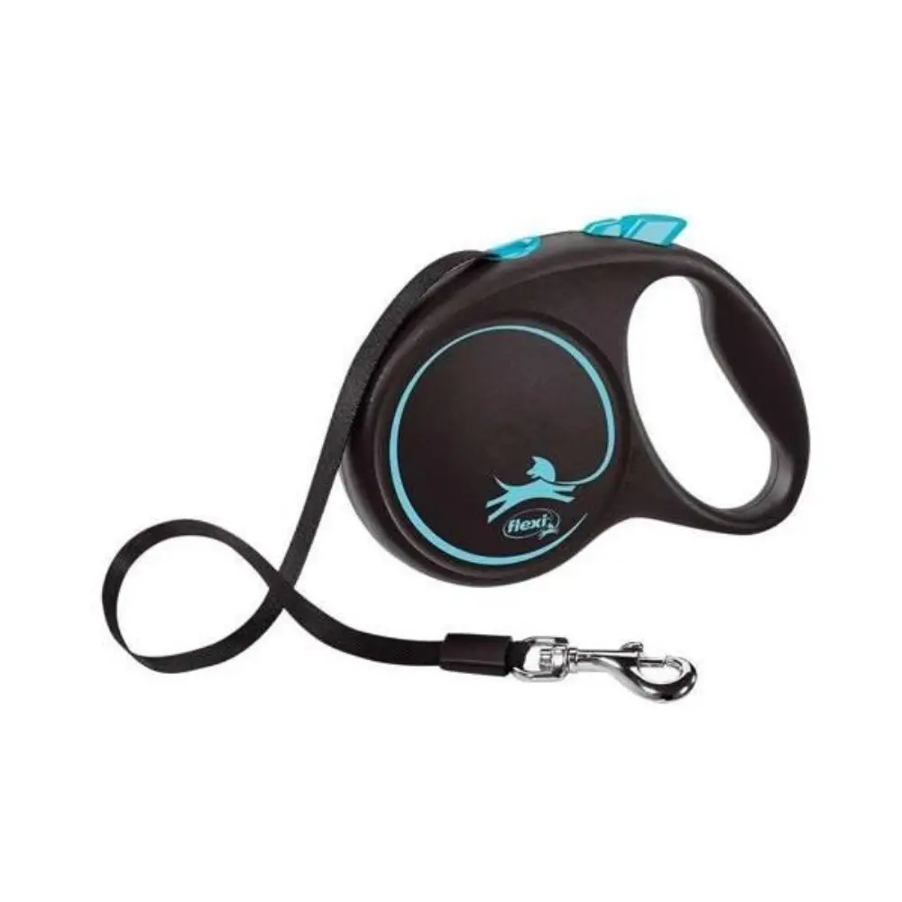 FLEXI Black Design M Tape 5m Povodac za pse