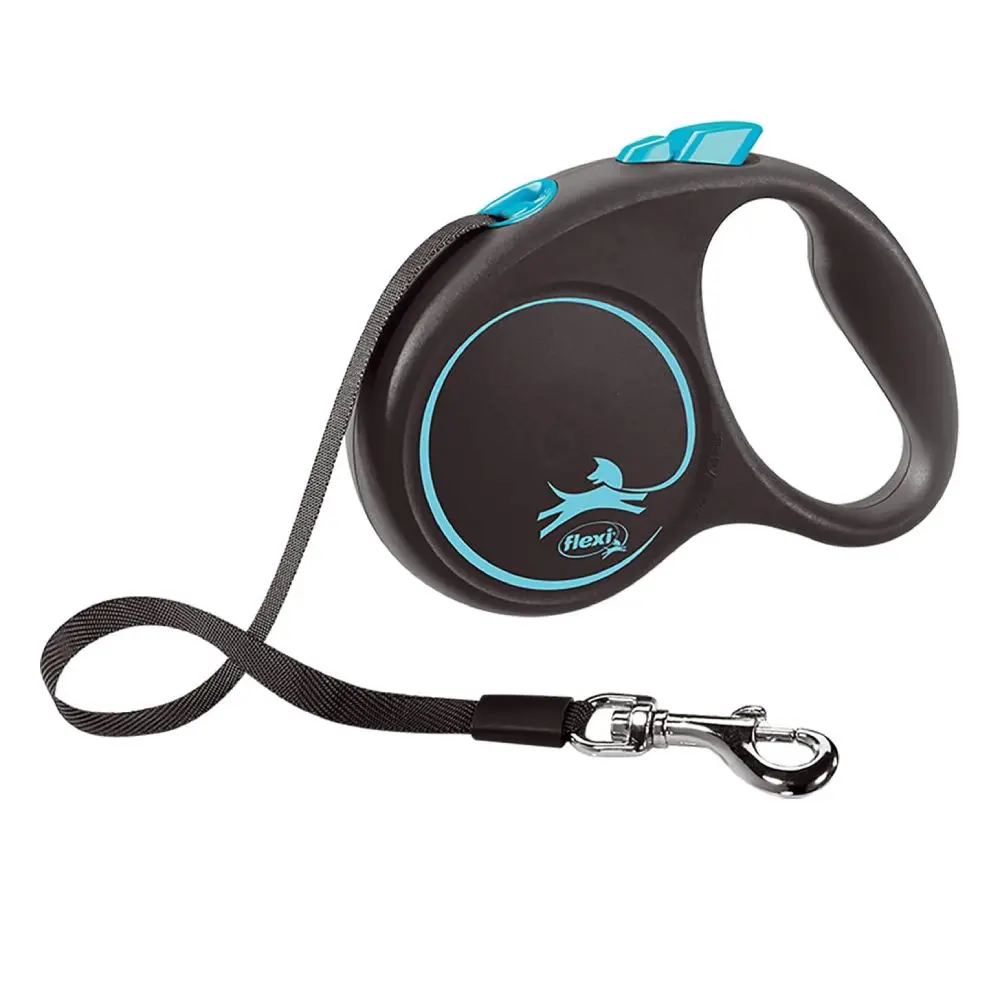 FLEXI Black Design S Tape 5m Povodac za pse Plavi