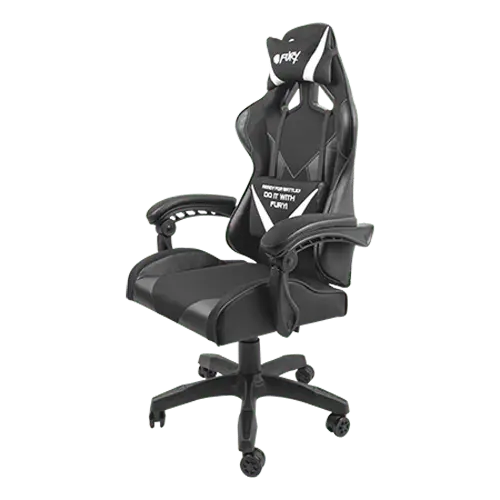FURY Avenger L Black/White Gejmerska stolica