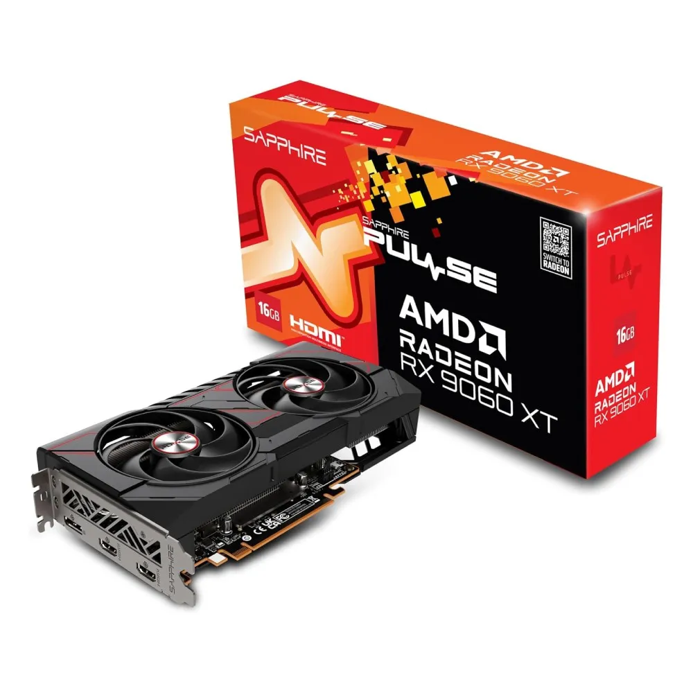 SAPPHIRE PULSE AMD Radeon RX 9060 XT 16GB GPU